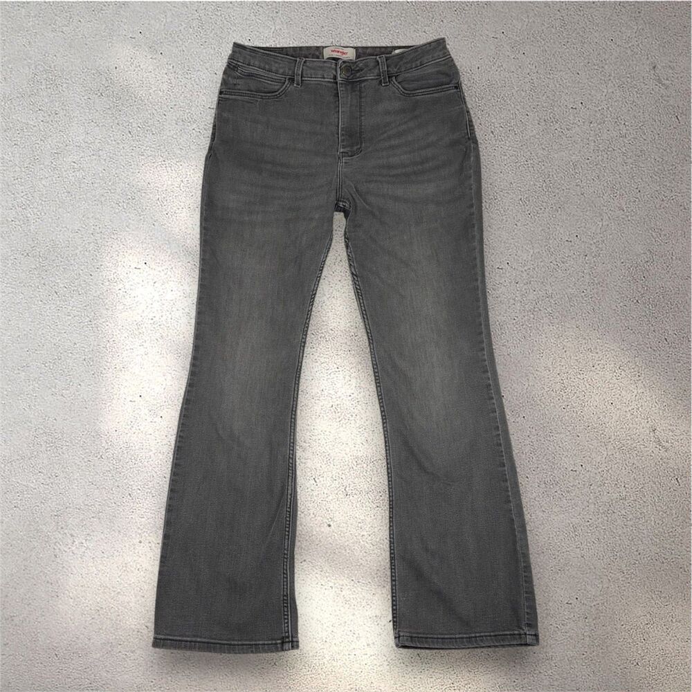 Wrangler High Rise Bold Bootcut Jeans Women's 12x30 Black Western Casual Y2K EUC - Picture 2 of 11
